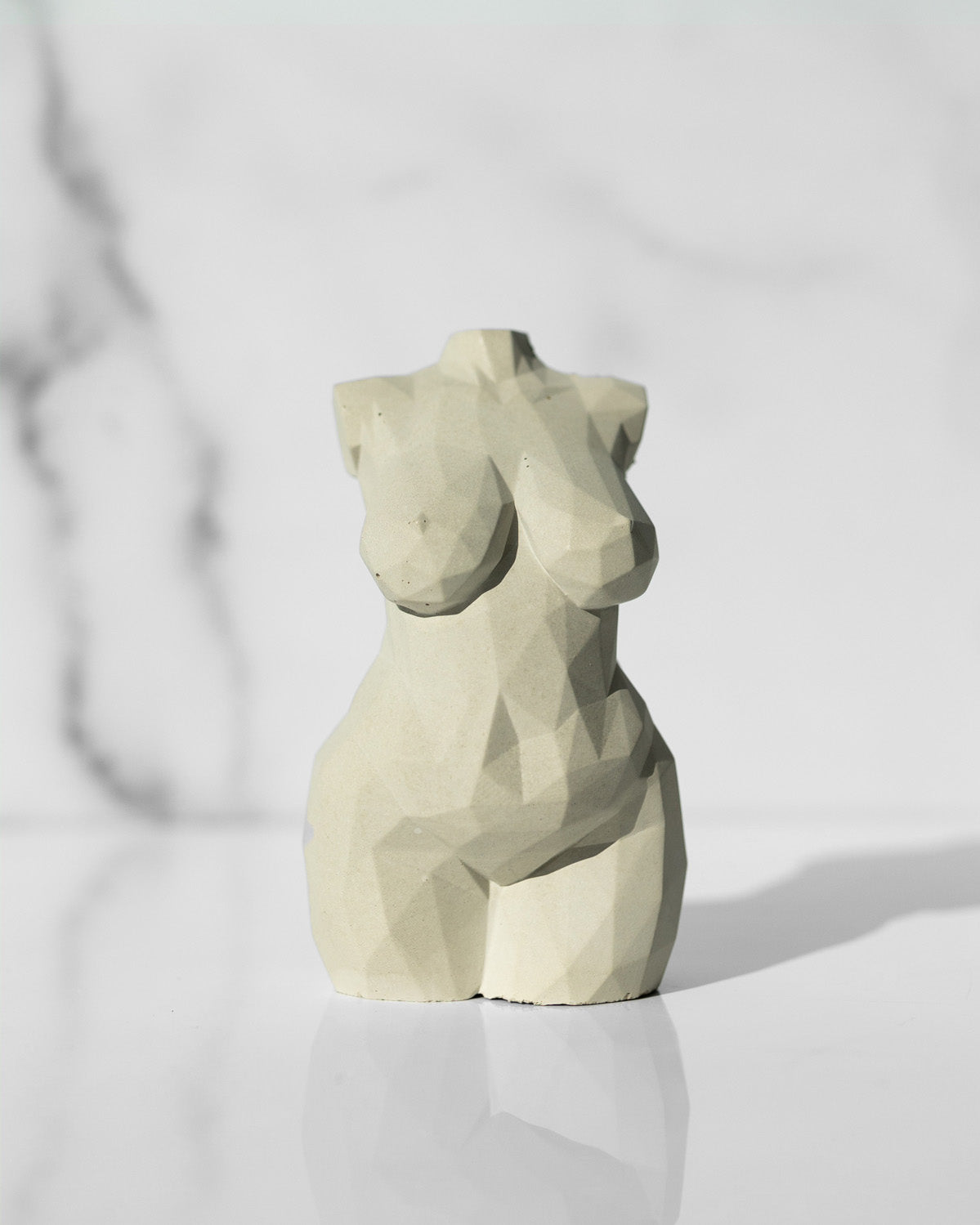 Hera Geometric Concrete Goddess Statue