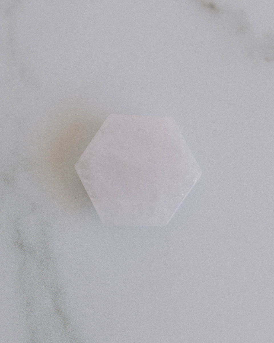 Rose Quartz White Phone Grip