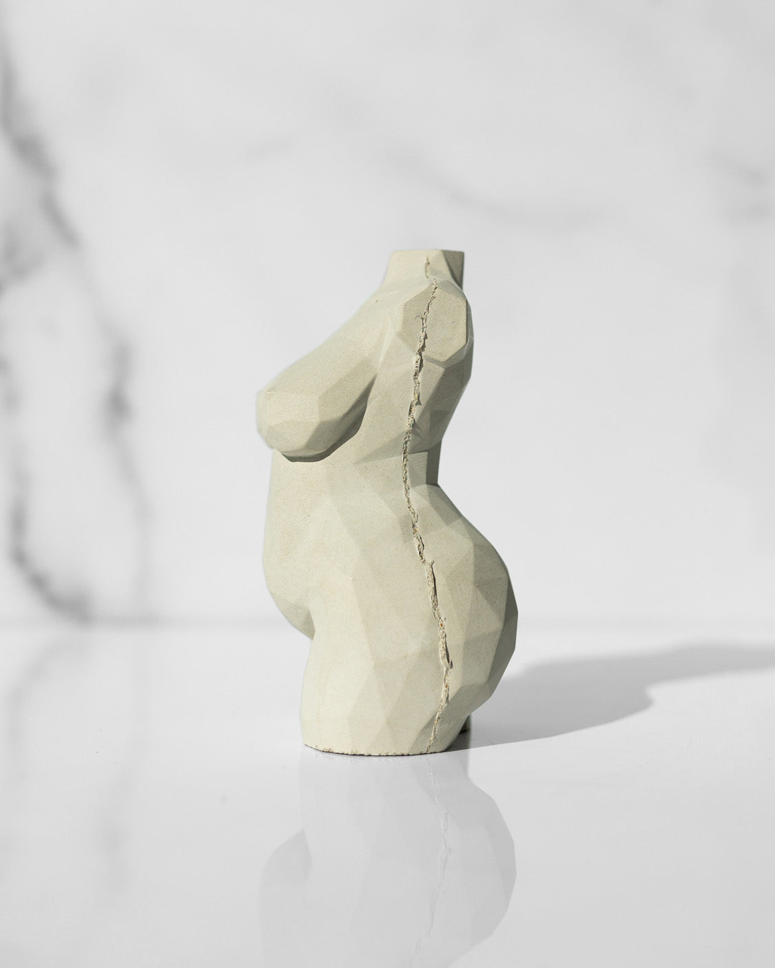 Hera Geometric Concrete Goddess Statue