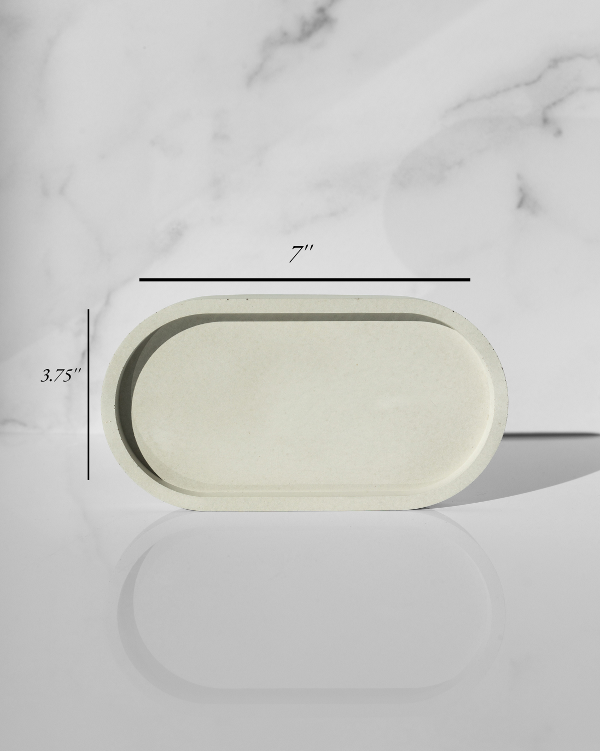 Concrete Oval Tray