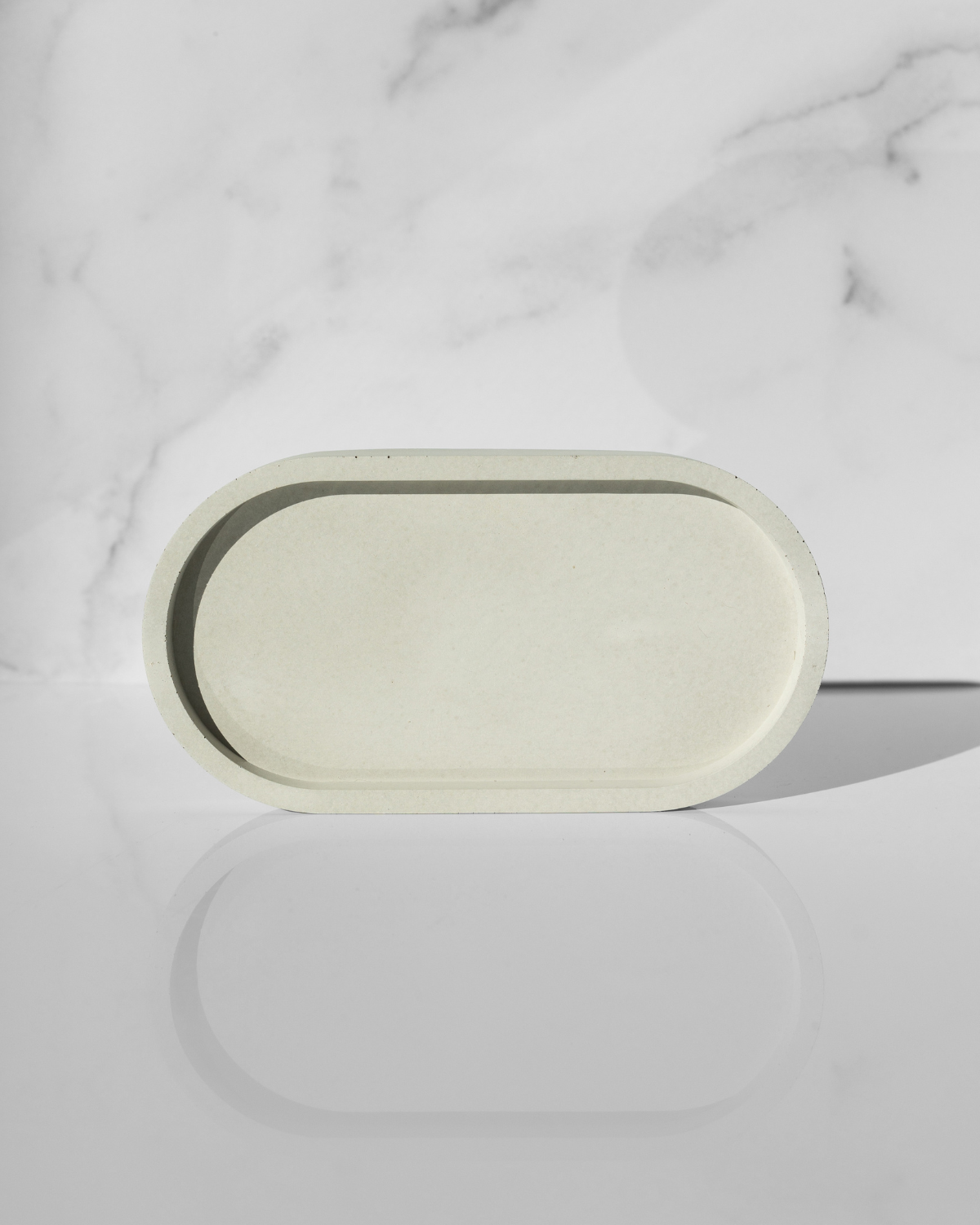 Concrete Oval Tray
