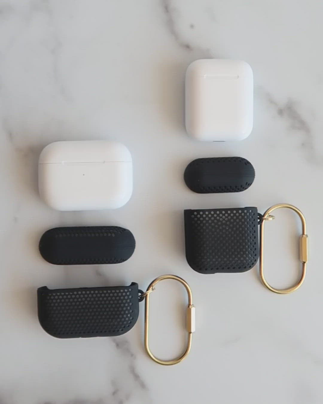 Mesh Matte Black Airpod Case