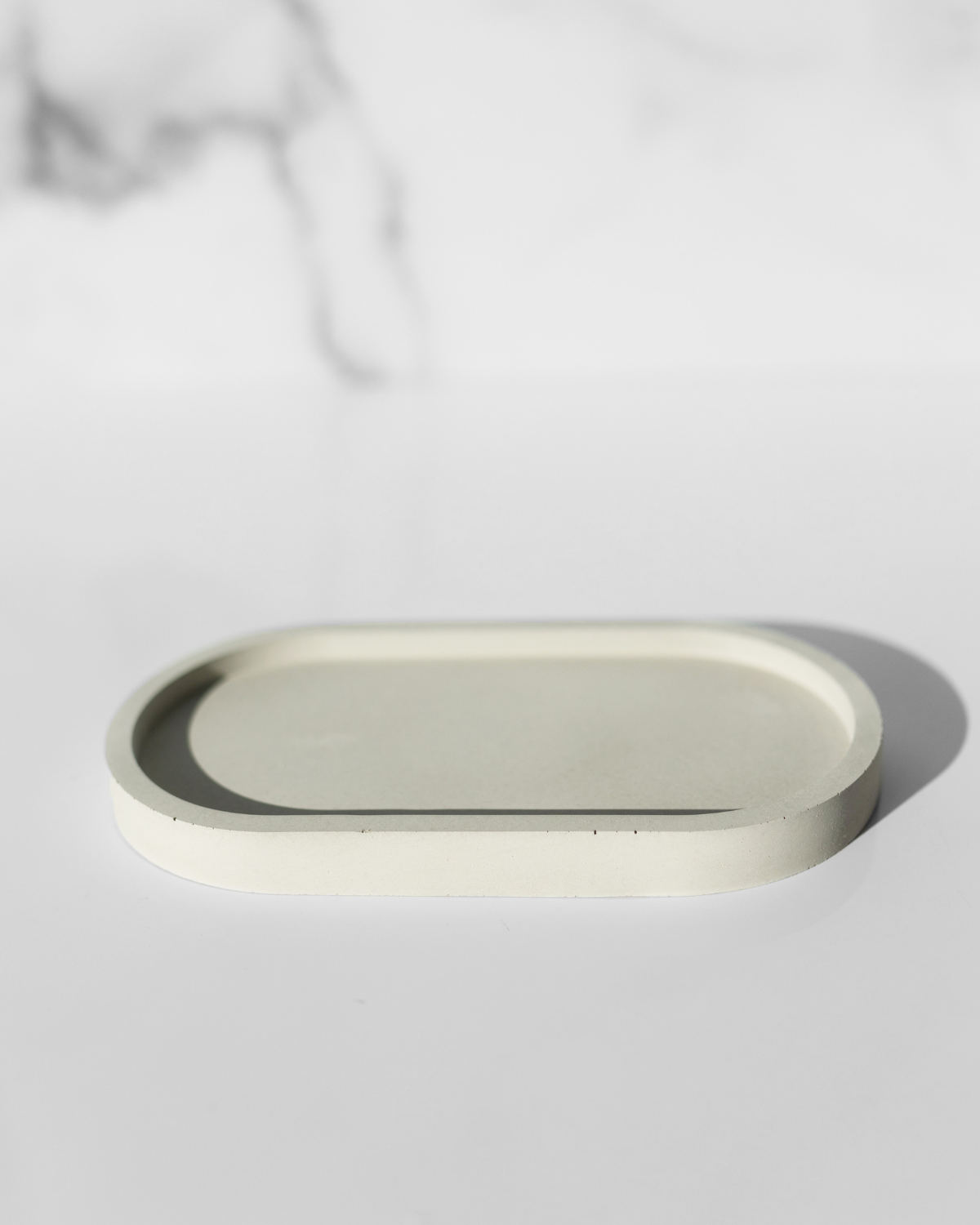 Concrete Oval Tray