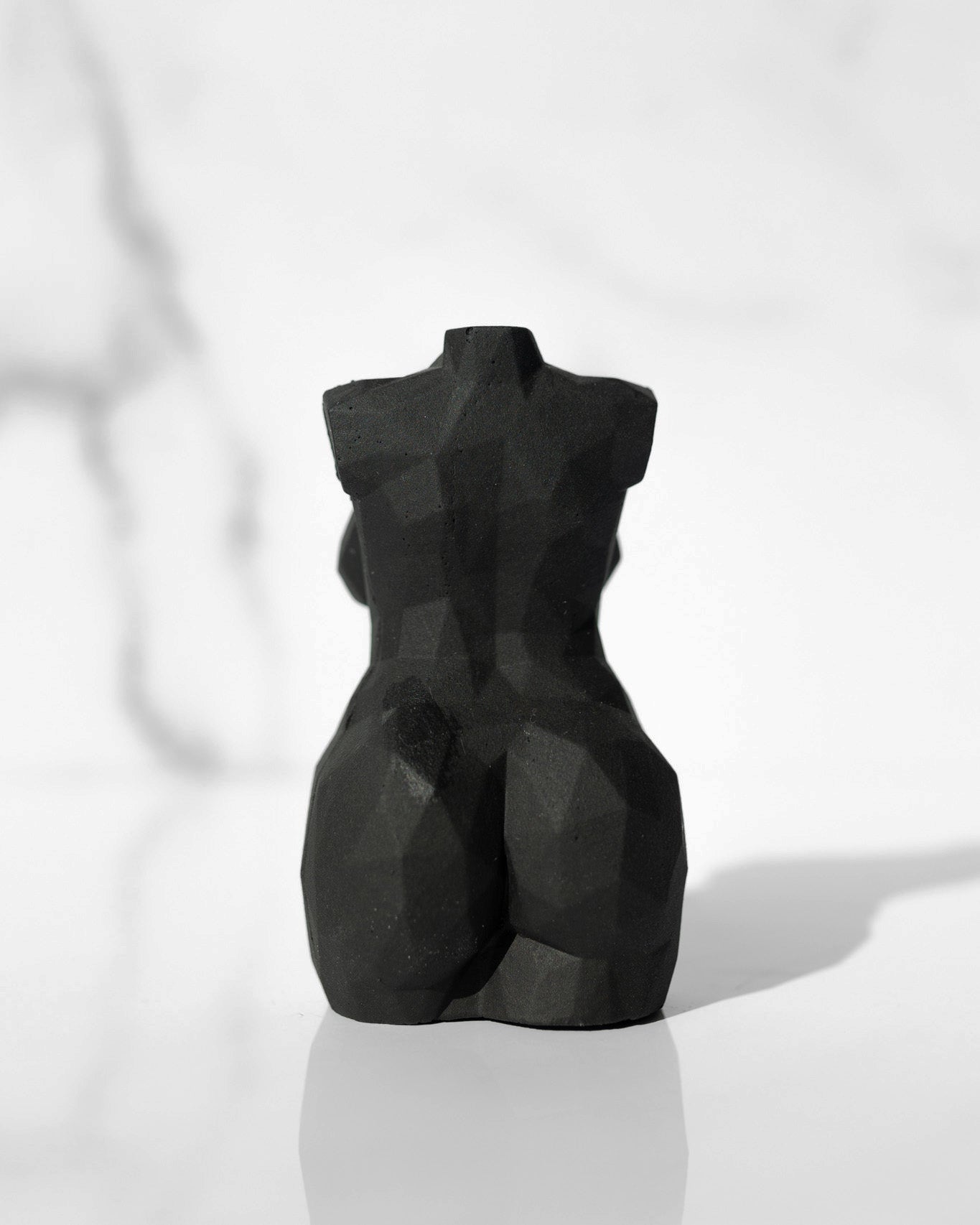 Noir Hera Geometric Concrete Goddess Statue