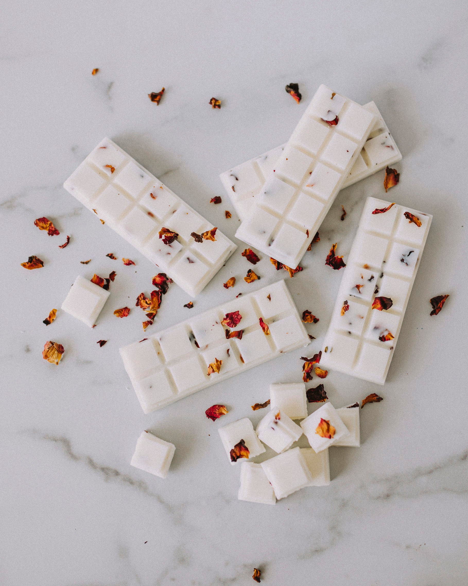 Rose Petal Wax Melt Snap Bars