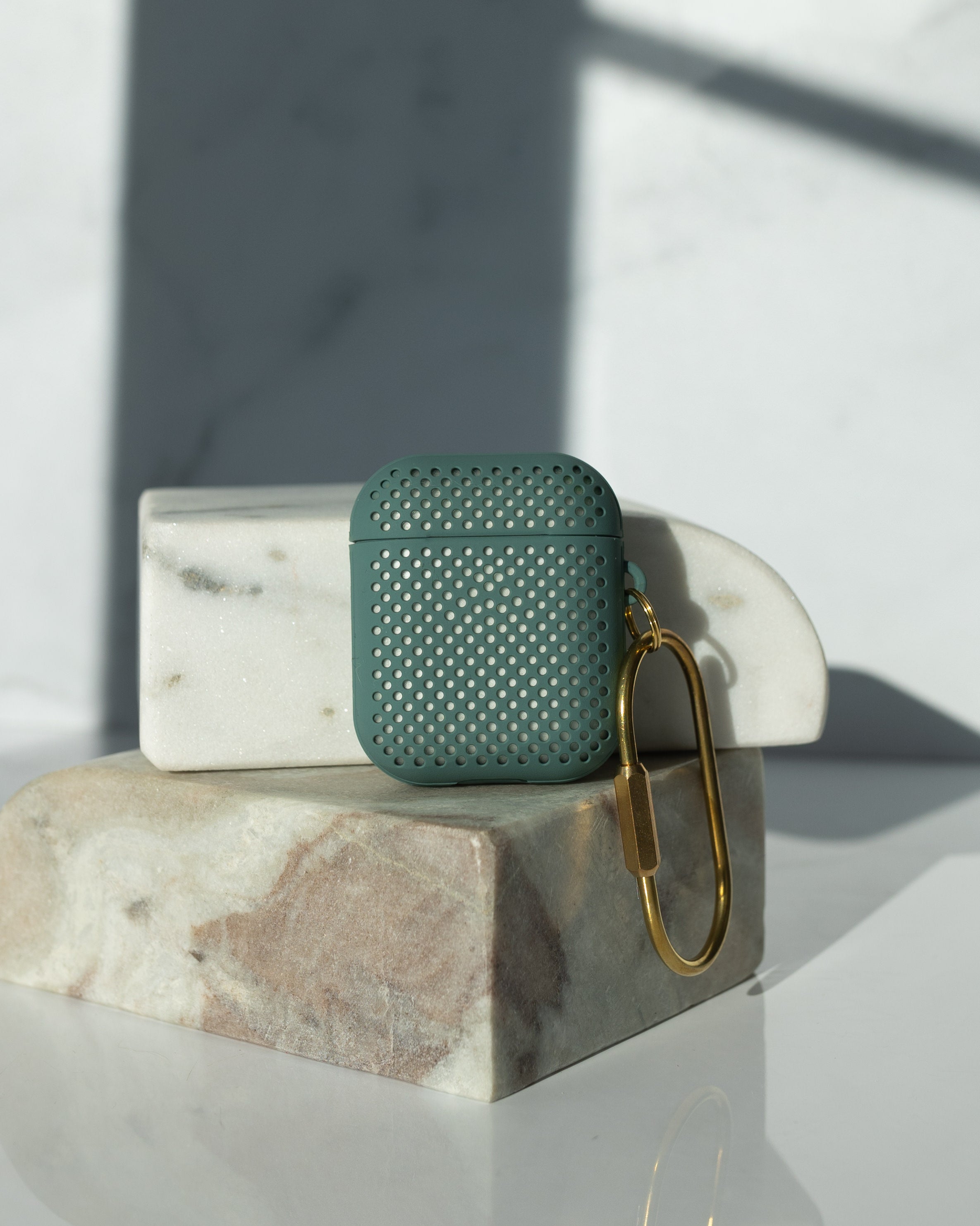 Mesh Matte Green Airpod Case