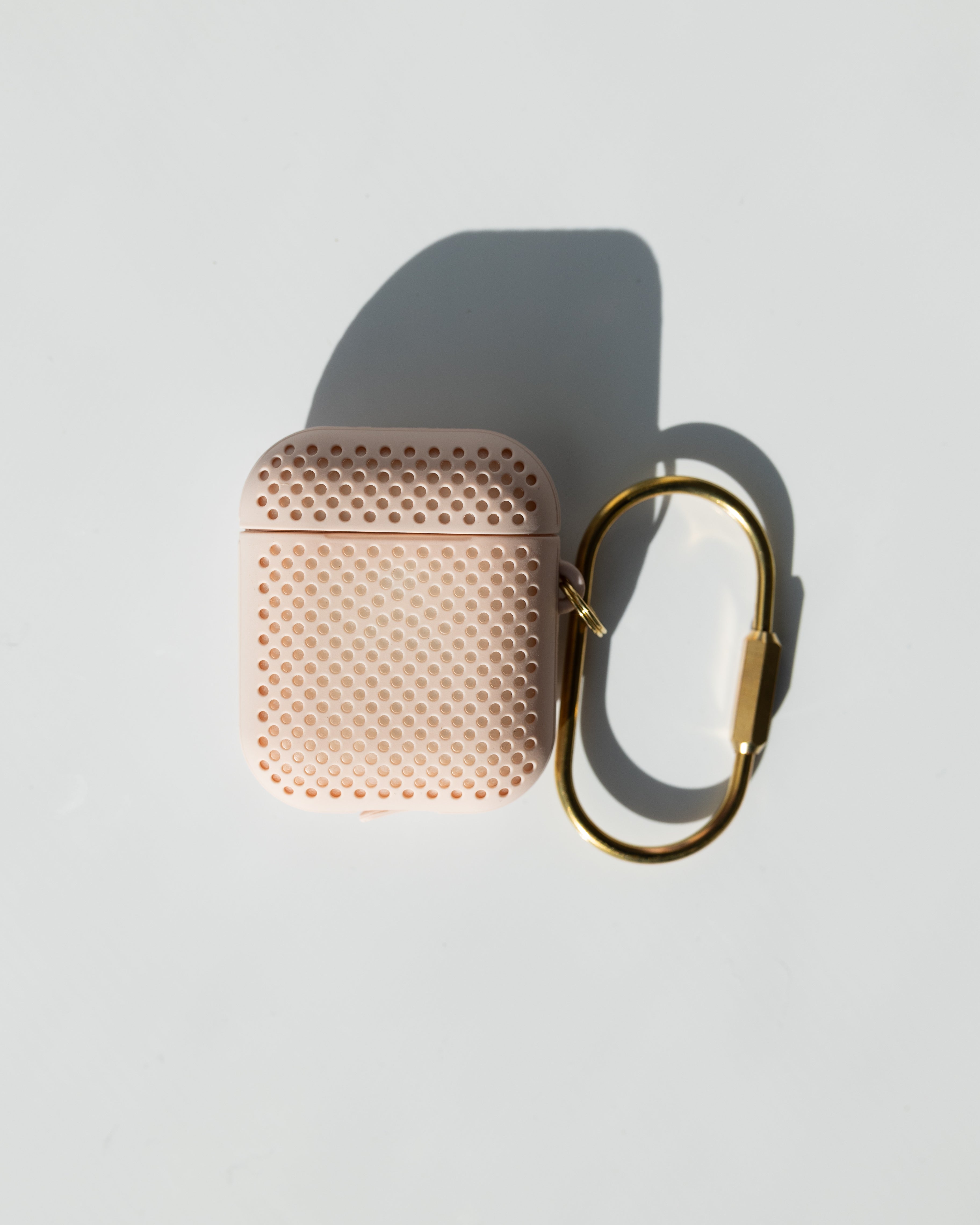 Mesh Matte Pink Airpod Case