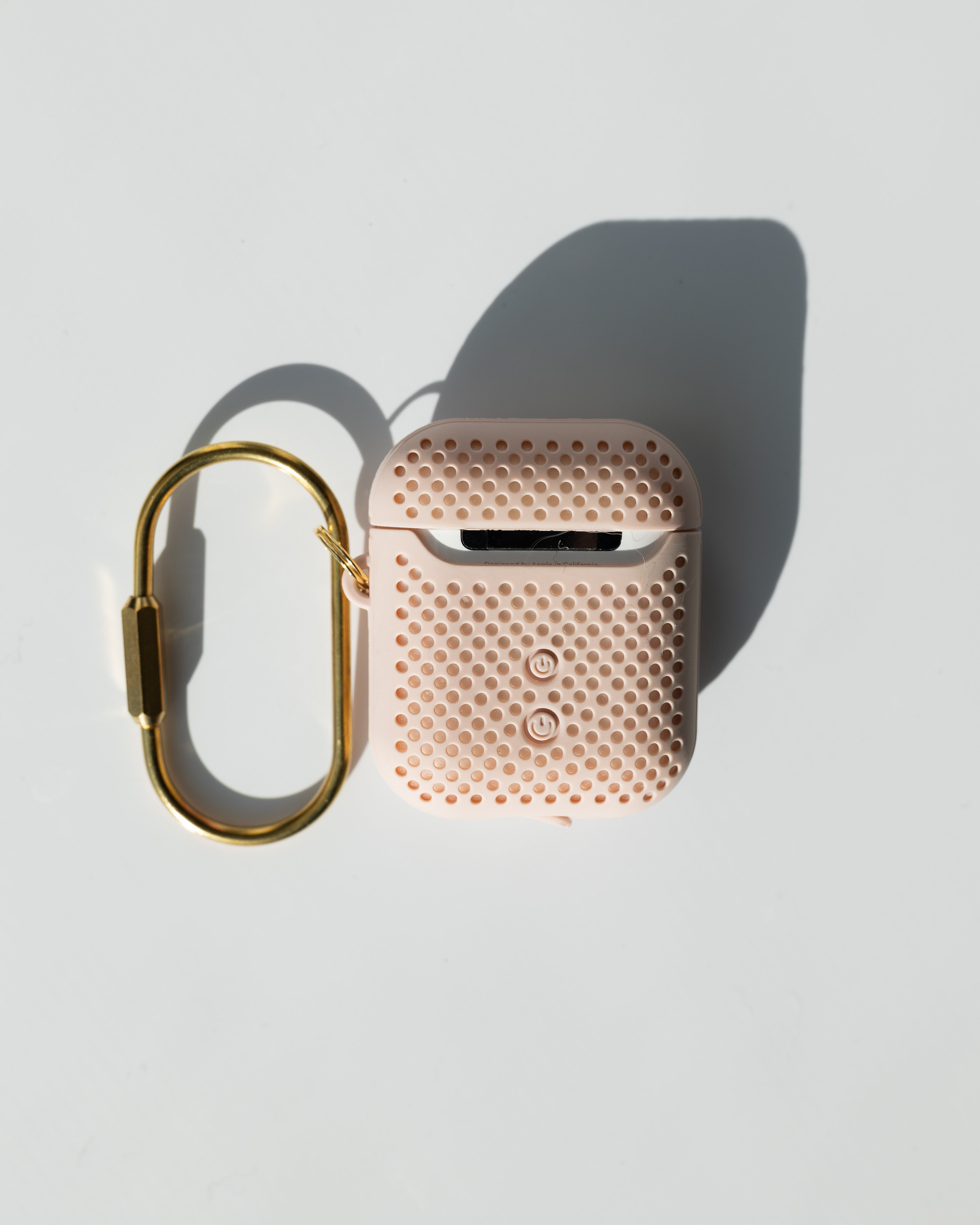 Mesh Matte Pink Airpod Case