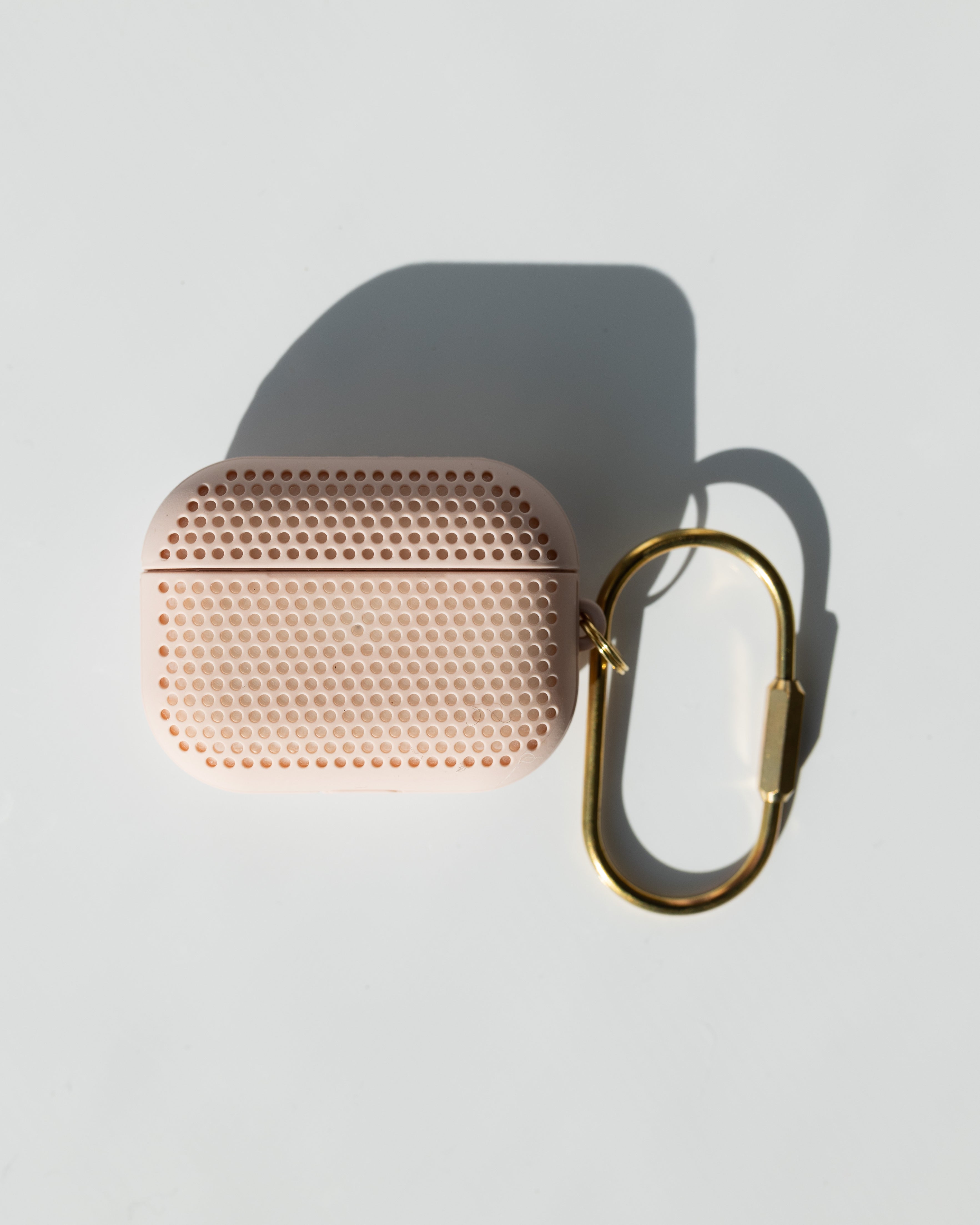 Mesh Matte Pink Airpod Case