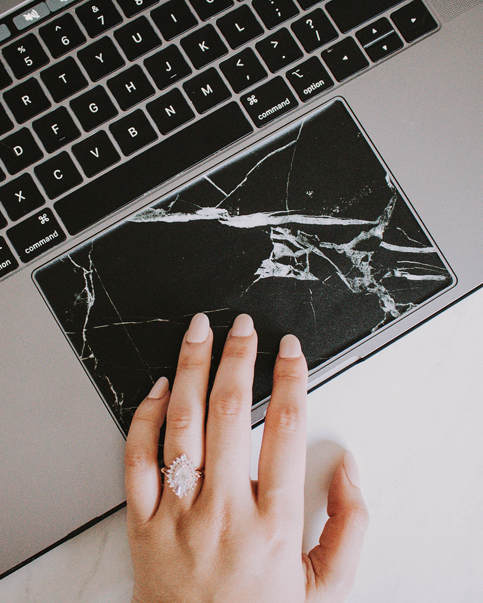 Black Marble Vinyl TrackPad