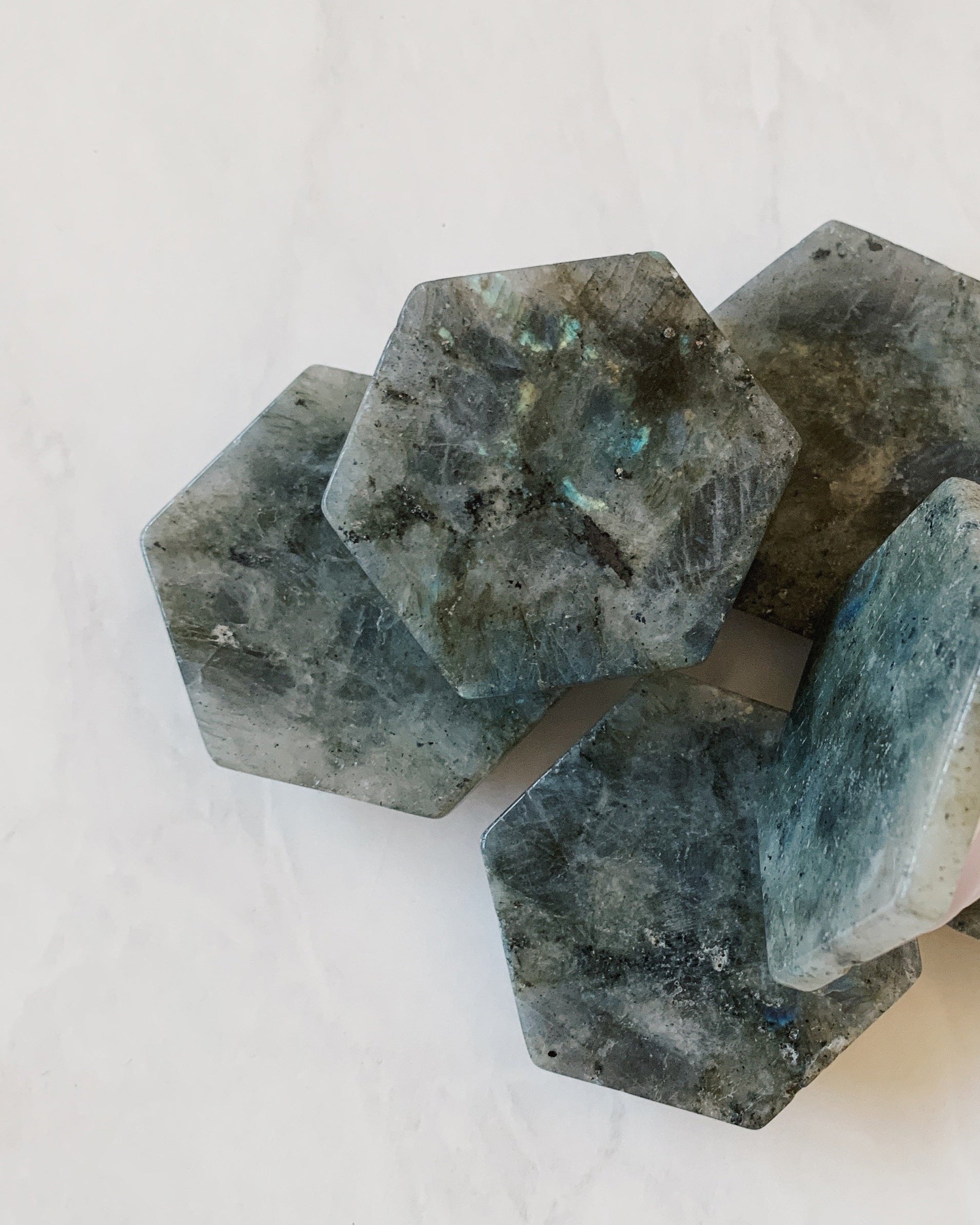 Labradorite White Phone Grip