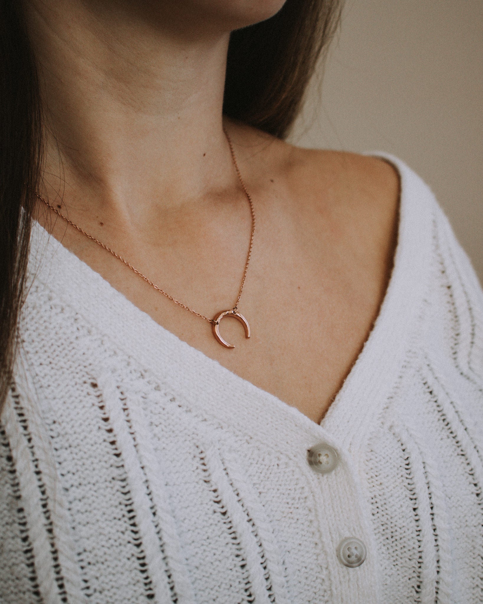 Moon Pendant Necklace