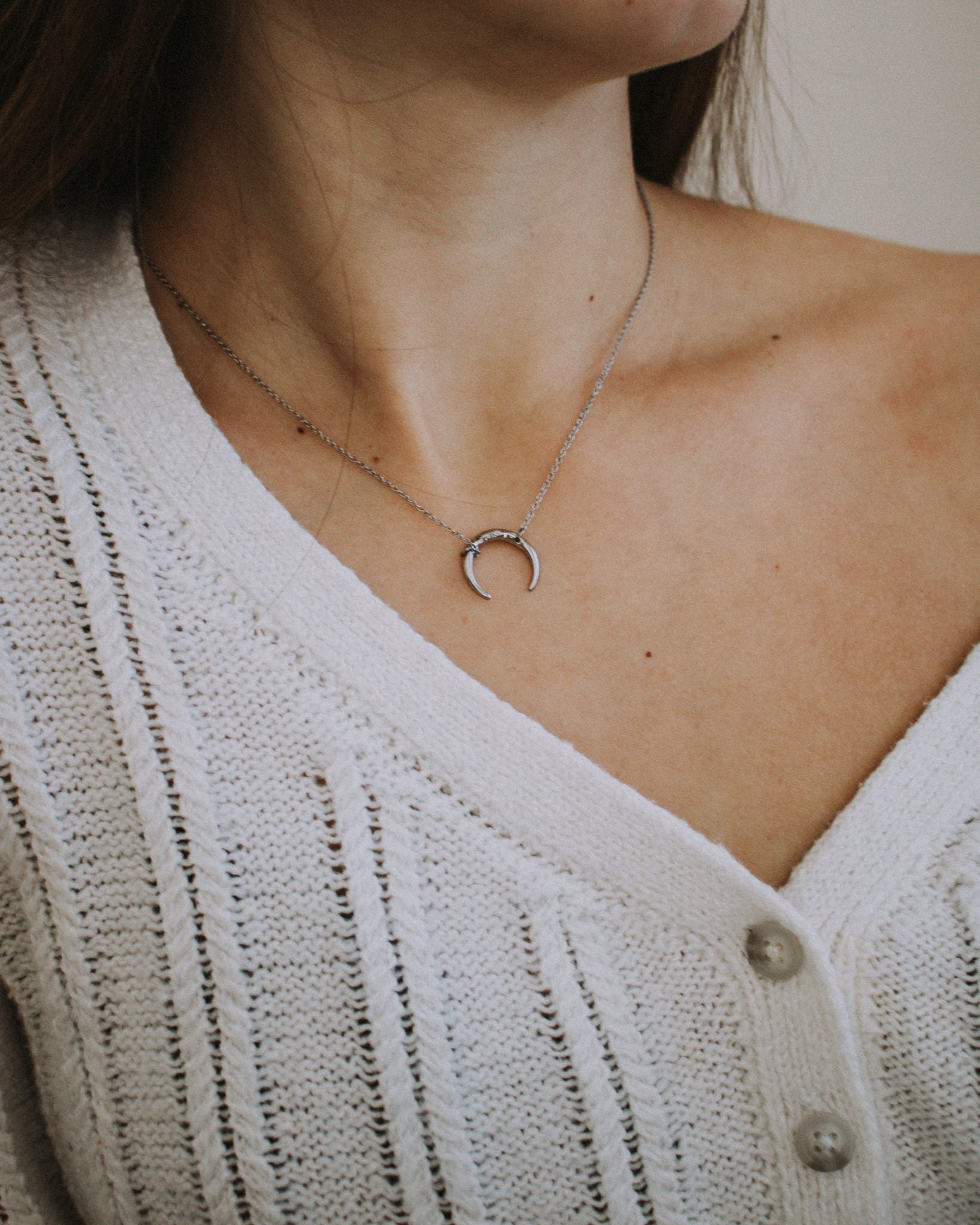 Moon Pendant Necklace