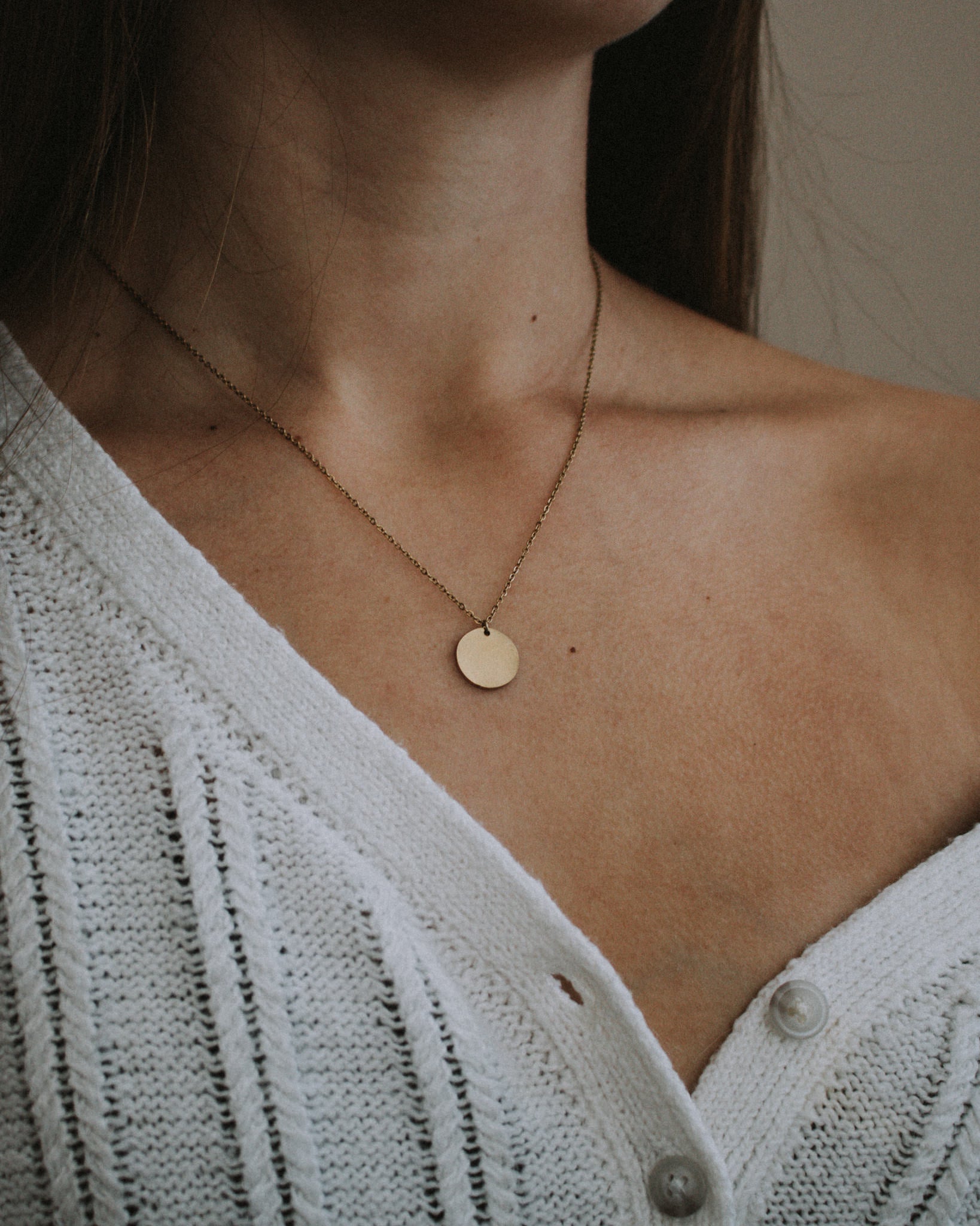 Disc Circle Necklace