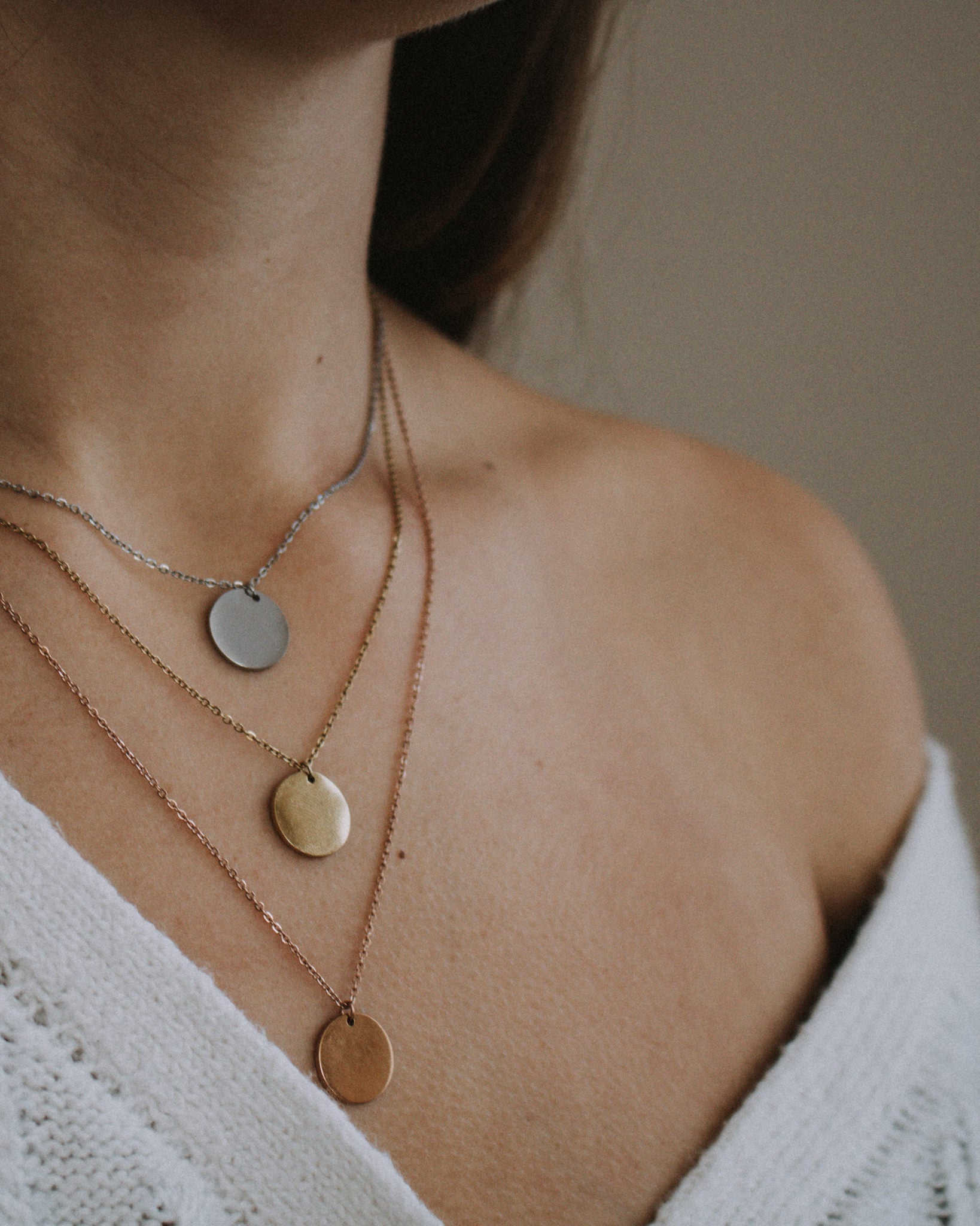 Disc Circle Necklace