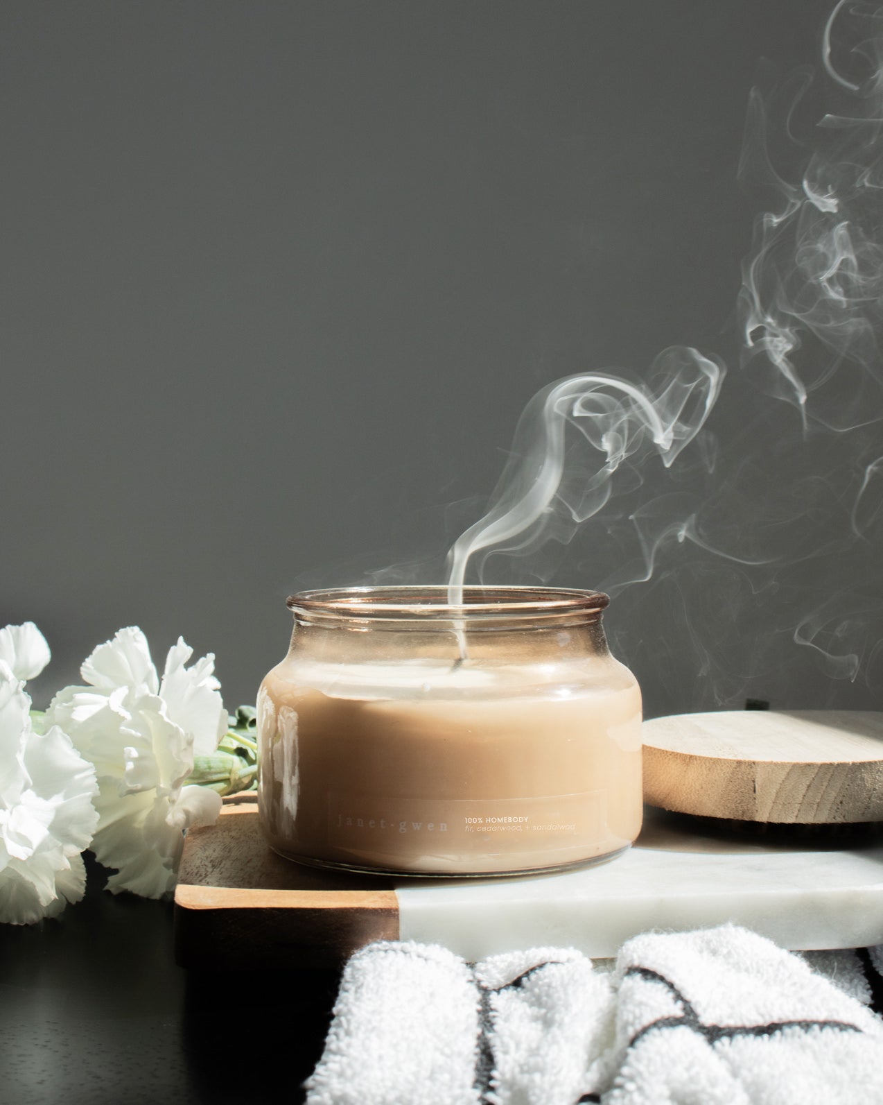 100% HomeBody Coconut Soy Candle - Glass Jar