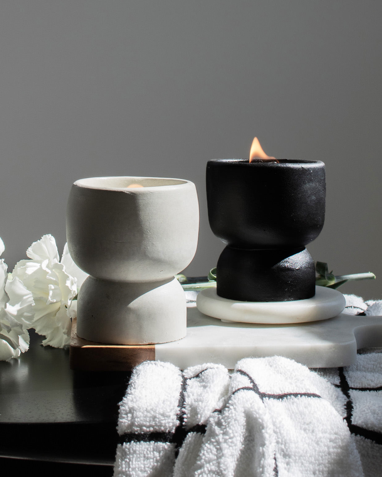 100% Homebody Coconut Soy Candle - Concrete Pedestal