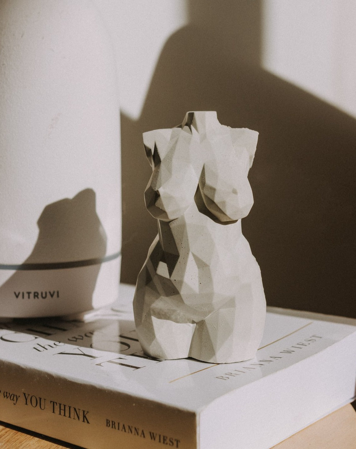 Hera Geometric Concrete Goddess Statue