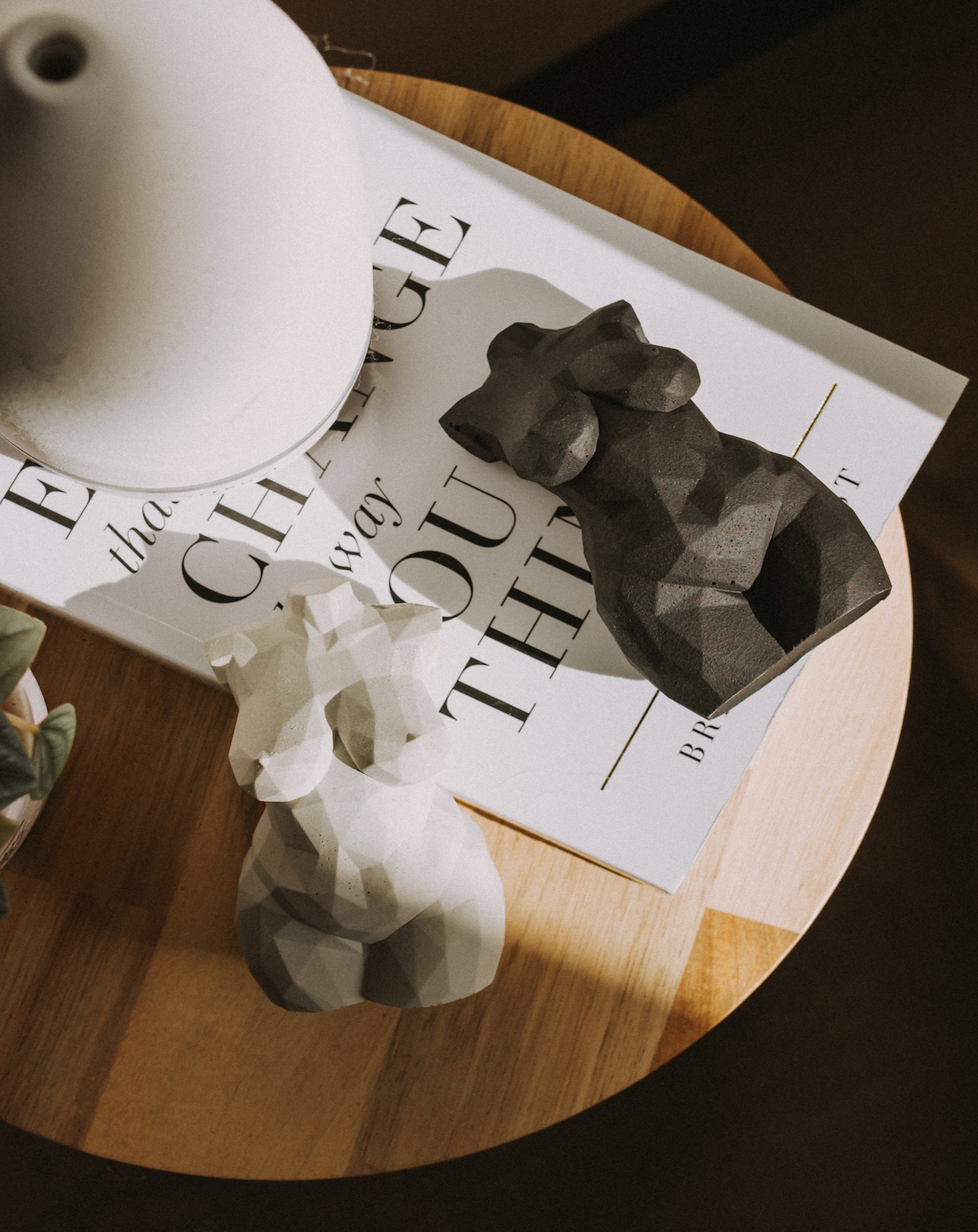 Hera Geometric Concrete Goddess Statue