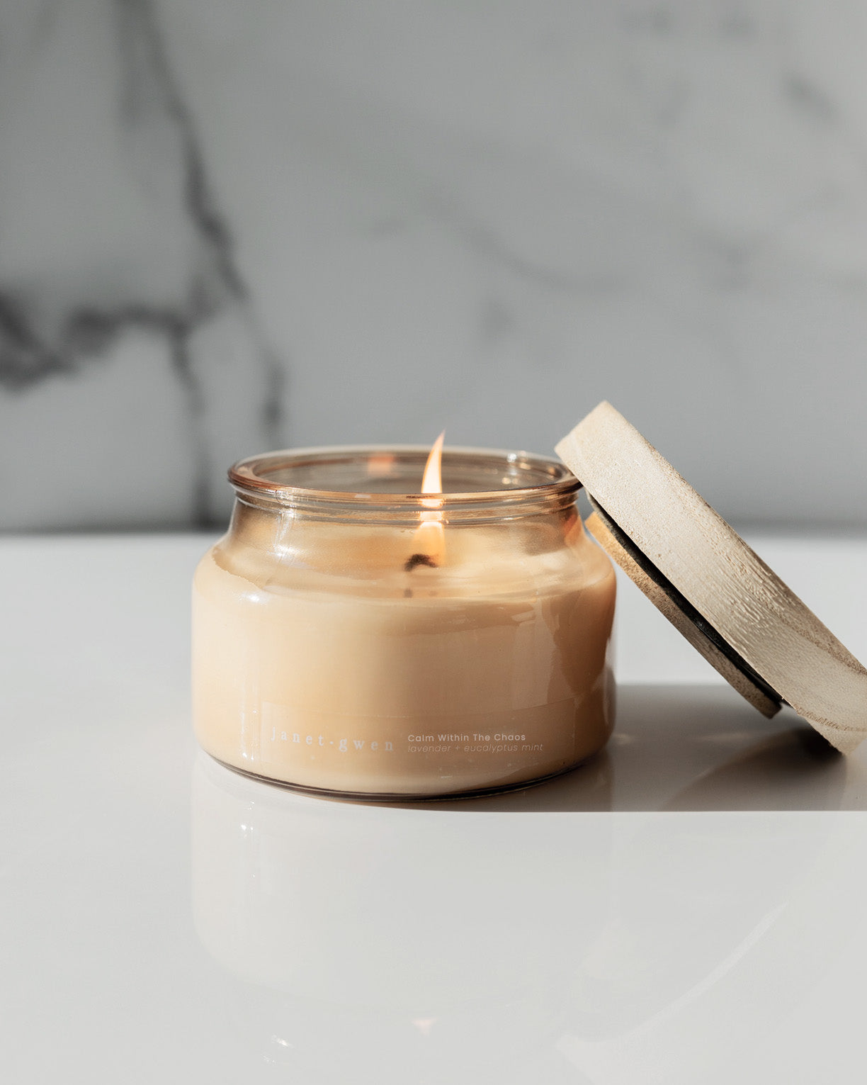 Calm Within the Chaos Coconut Soy Candle - Glass Jar