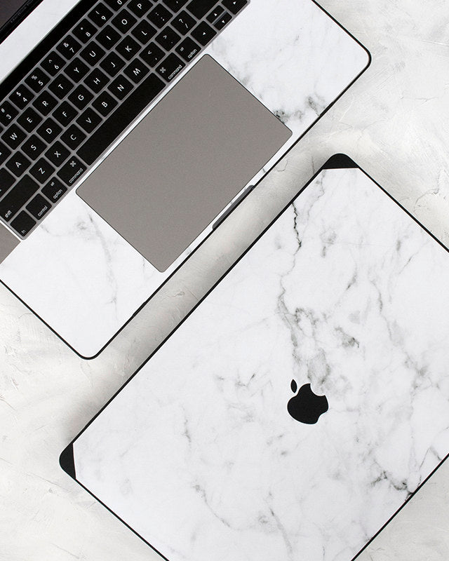 Black and White Marble Macbook Case