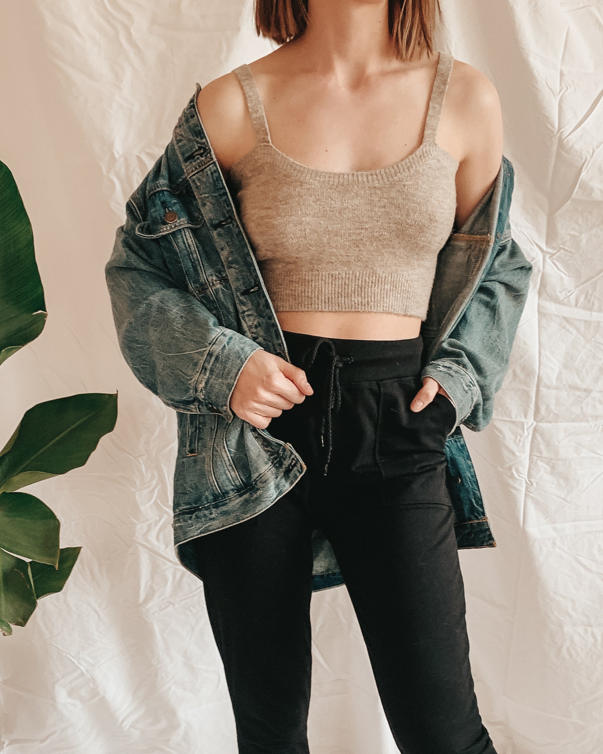Cropped Knit Tank
